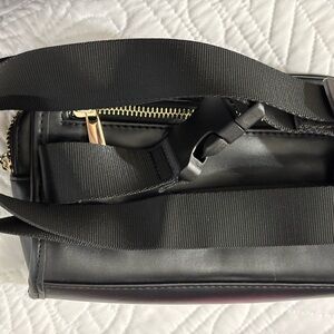 Amanda Uprichard Black quilted Bag with Gold Accents